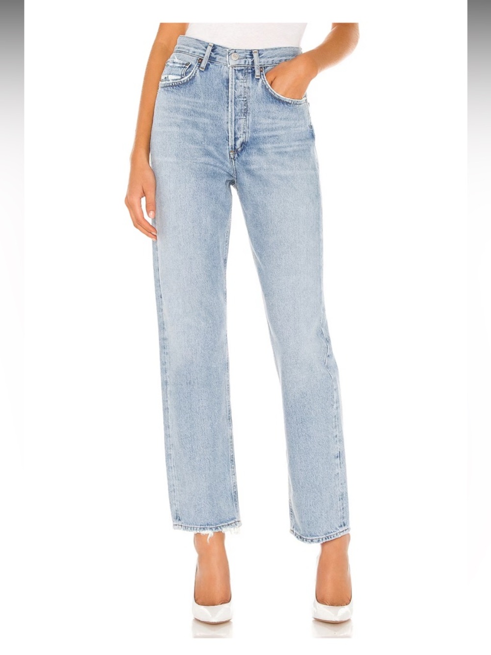 Agolde 90s mid rise loose fit- light blue -27